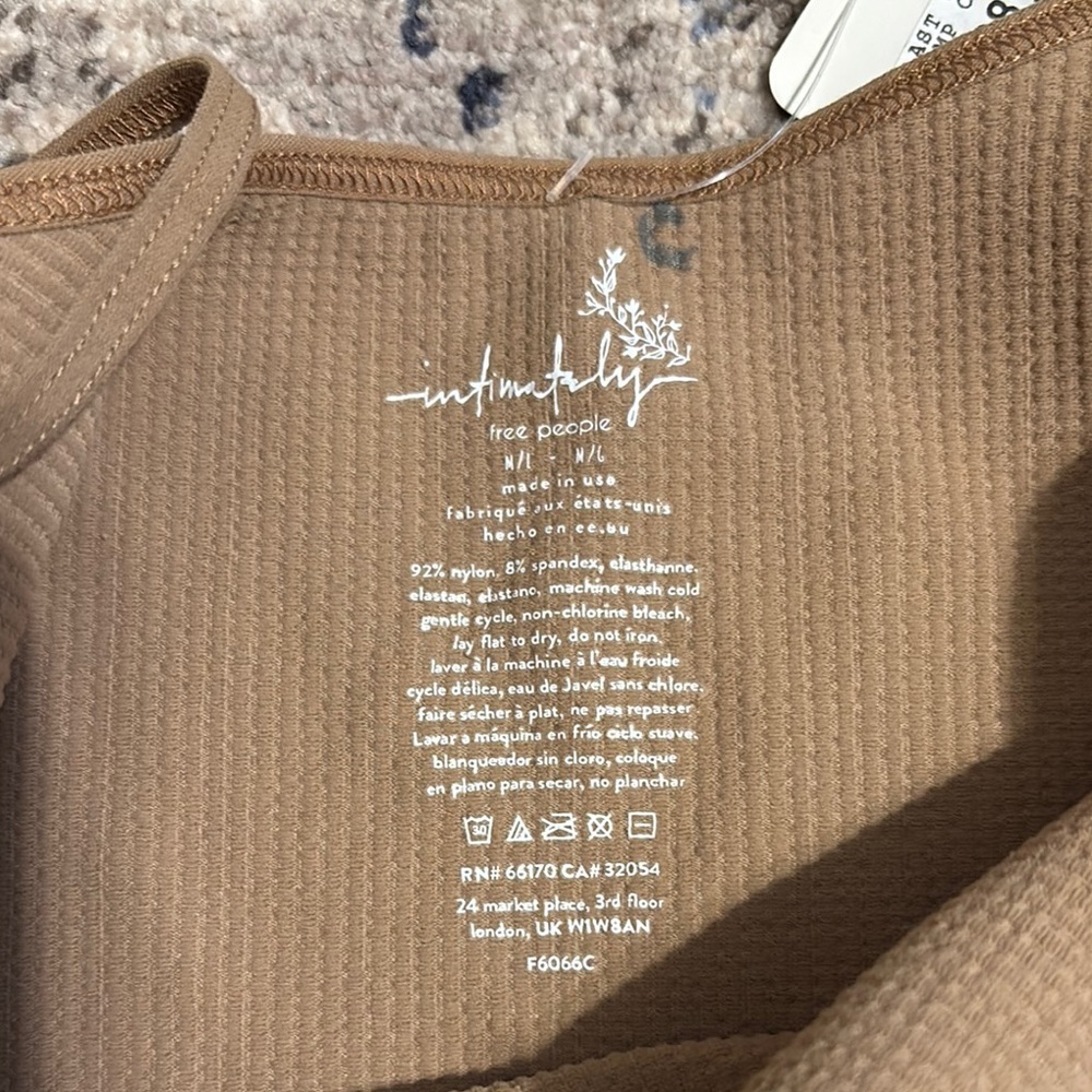 Dynamite Brown Fitted Camisole with V-Cut Neckline - Picture 2 of 4
